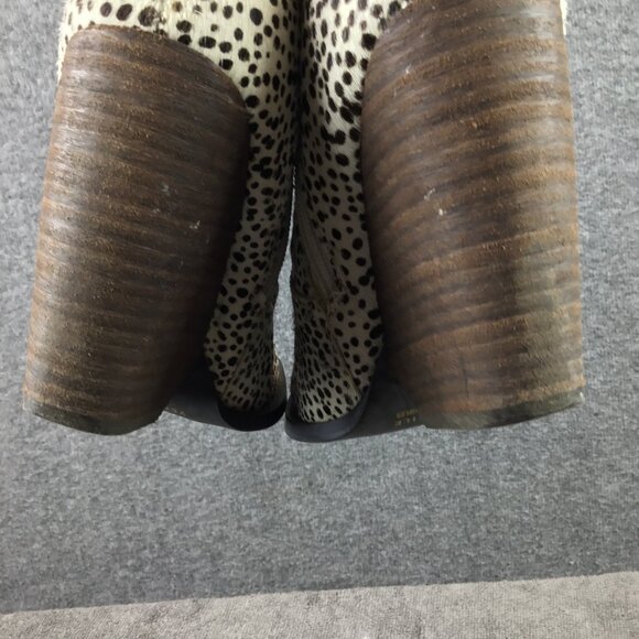 Very Volatile Feverdream Chocolate Chip Pony Hair Spotted Booties Sz 6.5 - Picture 9 of 12